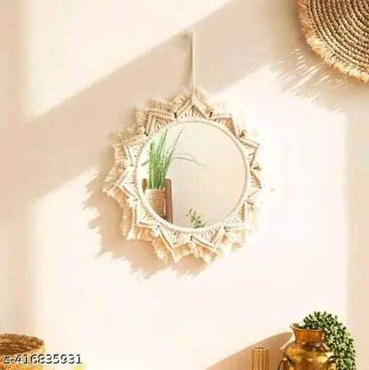 noor handicrafts Mirror for wall Decorative Mirror
