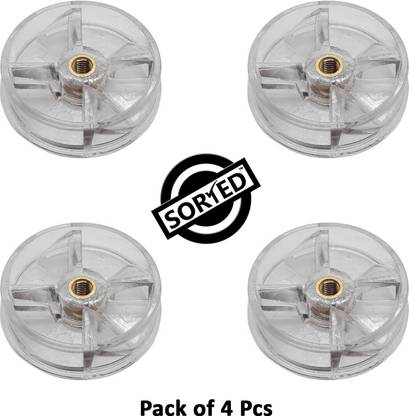SORTED Motor Coupler for Wonderchef Nutriblend,LongLasting,Replacement Part Plastic 4pc Mixer Grinder Coupler