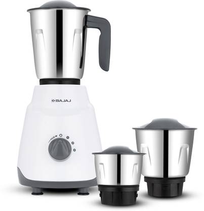 BAJAJ 410579 3 500 W Juicer Mixer Grinder (3 Jars, white/grey) at Rs. 1799