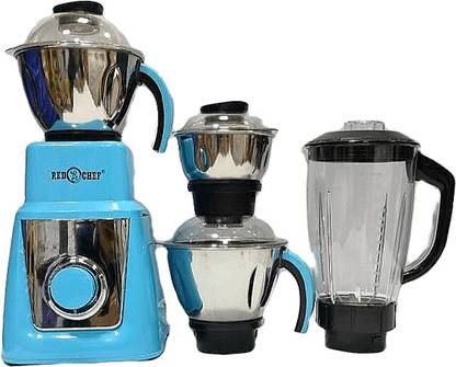 RED CHEF 4 Jars (Includes Juicer) 1200 W Mixer Grinder