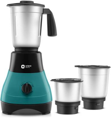 ORIENT MGFB50BB3 FineBlend 500 W Mixer Grinder (3 Jars, Blue and Black)