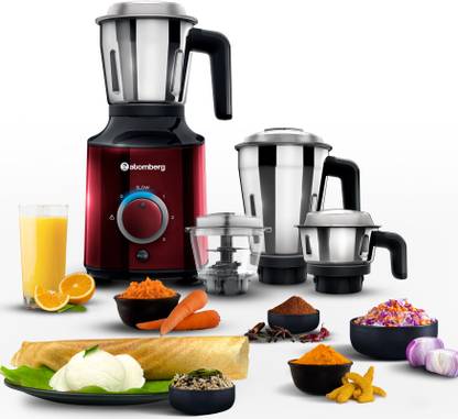 Atomberg Chopper Jar Inclusive | 4 Speed Control Powerful BLDC Motor with LED Indicators 450 W Mixer Grinder