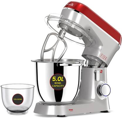 Inalsa Esperto 1400 Stand Mixer | 1400W |5L Stainless Steel & Free 5L Bowl | 1400 W Juicer Mixer Grinder