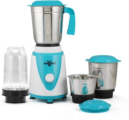 Blue eagle 1.2ml Liquidizing ,0.8ml Multi,0.4ml Chutney Jar, with 0.6ml Nutri Jar 500 W Juicer Mixer Grinder