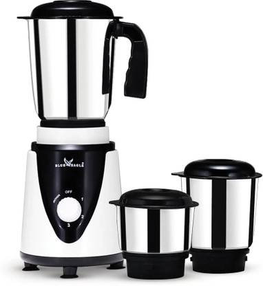 Blue eagle 1.2ml Liquidizing ,0.8ml Multi,0.4ml Chutney Jar, 500 W Juicer Mixer Grinder