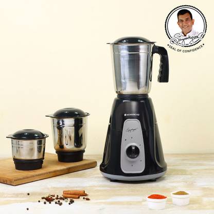 WONDERCHEF Tivoli 500 W Mixer Grinder (3 Jars, Black & Grey) at Rs. 2099