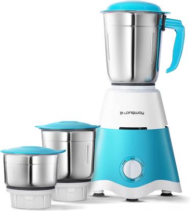 Longway – Super Dlx 700 W Mixer Grinder (3 Jars, White & Blue) at Rs. 1298