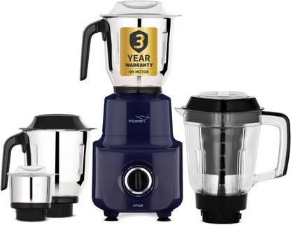 V-Guard Sturdy QuadraFlow Design Juicer Jar 750 W Juicer Mixer Grinder