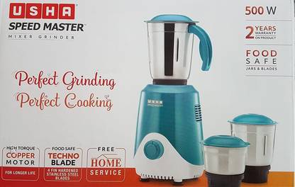 USHA by USHA SPEED MASTER MIXER GRINDER 500 W Mixer Grinder