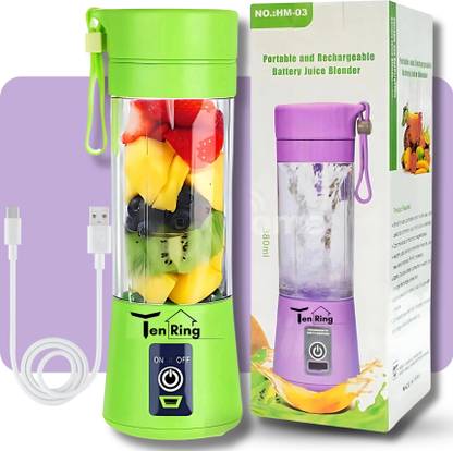 Tenring Rechargeable USB Juicer Blender – Easy-to-Clean Smoothie Maker 200 W Juicer