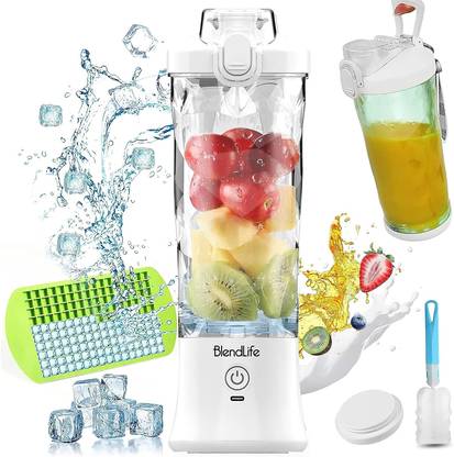 BlendLife Ultra Waterproof Portable Blender, LED Light Indicators & Pulse Model Feature 240 W Juicer Mixer Grinder