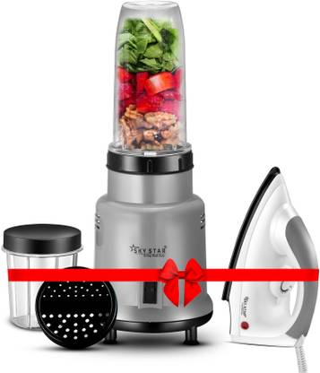 Skystar Nutri Mixer With 1100W Dry Iron Combo 750 W Mixer Grinder