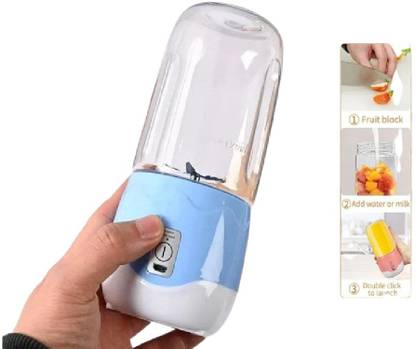 Bs Spy Portable USB Rechargeable Electric Juicer Mixer Grinder Blender Machine 300ml 200 W Juicer Mixer Grinder