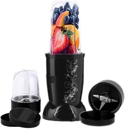 BMS Lifestyle by Nutri-Mix 400 W Juicer|Blender|Chopper|2 Unbreakable Jar|2 Detachable Blades Nutri-Blender 400 W Juicer Mixer Grinder