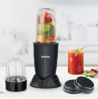 Rajdhani Portable Mini-Blender & Grinder, Black,Flask Water bottle 220 W Mixer Grinder