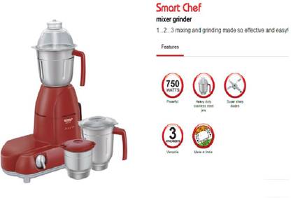 MAHARAJA WHITELINE MX 101 750 W Mixer Grinder