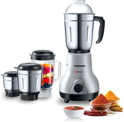 DIGISMART KITCHEN MATE 4 JARS 750 Juicer Mixer Grinder (4 Jars, BLACK AND GRAY) at Rs. 1398