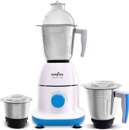 Kenstar MAXXO PRO 750 WATT MIXER GRINDER, WHITE, BLUE 750 W Mixer Grinder