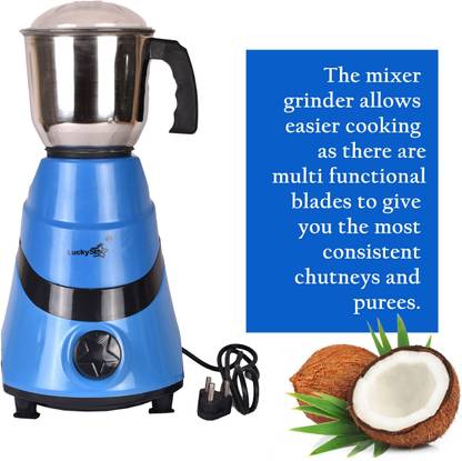 Lucky Star by Lucky Pro 550 W Juicer Mixer Grinder