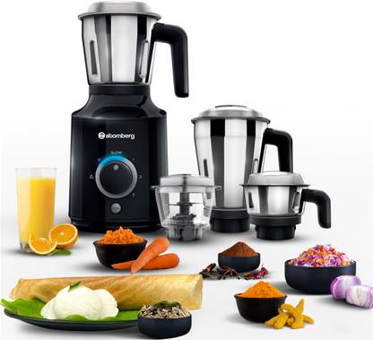 Atomberg All-in-One Mixer Grinder for Kitchen Chopper Jar Inclusive | 4 Speed Control Powerful BLDC Motor with LED Indicators 485 W Mixer Grinder (4 Jars, Black) at Rs. 7299