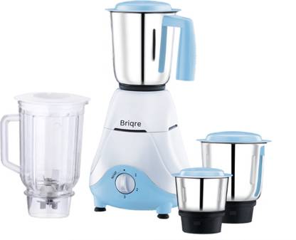 Briqre Supremus Mixer Grinder 750 Mixer Grinder (4 Jars, White & Blue)