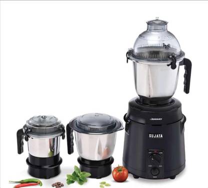 SUJATA by SUJATA BLACK 900 W Juicer Mixer Grinder