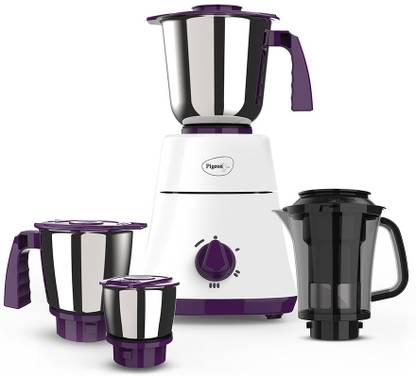 Pigeon Favourite 15024 500 W Juicer Mixer Grinder (4 Jars, White)