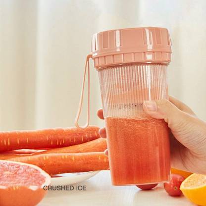 TRINGDOWN Electric Mini Juice Maker | Blender Grinder Mixer USB Rechargeable Mini Juicer Mixer Juicer Jar