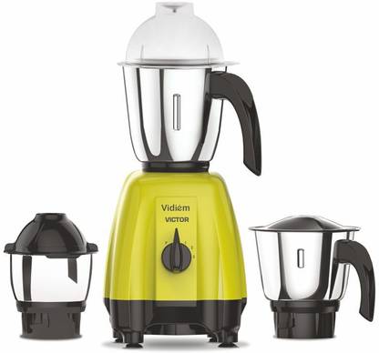 Vidiem Victor (Green) 600 W 3 Jar 600 W Mixer Grinder