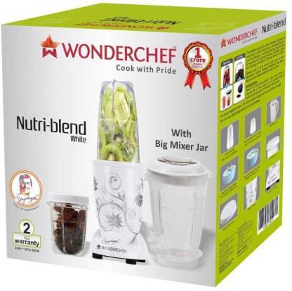 WONDERCHEF Nutriblend with Mixing Jar 400 W Juicer Mixer Grinder