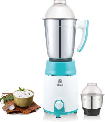 KUMAKA Lexus 450 Watts Mixer Grinder with 2 Jars (White Green) 450 W Mixer Grinder