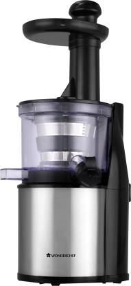 WONDERCHEF cold press juicer compact Cold press juicer 200 W Juicer (2 Jars, Silver and Black)
