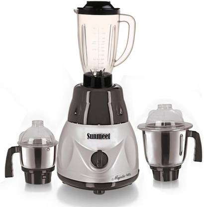 Sunmeet ABS Plastic 3 Jars 600 watts 600 W Juicer Mixer Grinder