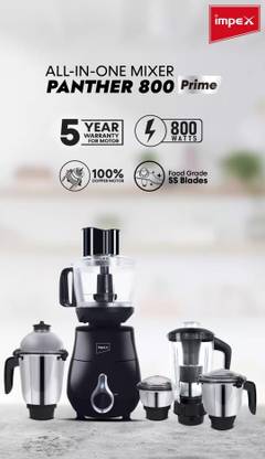 IMPEX by IMPEX Panther 800 prime 800 W Juicer Mixer Grinder