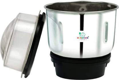 MYNAKSHA Small Mixer Jar / Chutney Jar / Mixer Grinder / with 2 Lock & 4 Teeth Coupler Mixer Jar Gasket
