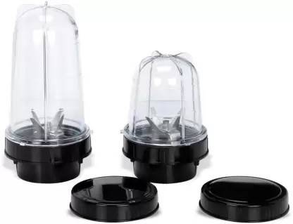 WINDBUZZ Bullet Juicer Jar Set of 2 (530 ML & 350 ML) Mixer Juicer Jar