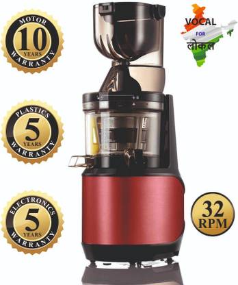 Blu Bel Cold Press Juicer,World's 220 Copper Asynchronous Induction motor250 Watts 1000 W Juicer