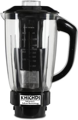 KHICHDI Juicer Jar with Lid for mixer grinder (1500ML), with Filter ABS Plastic, MA16 Mixer Juicer Jar