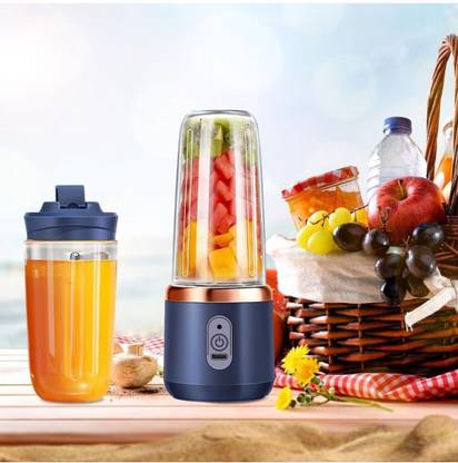 TheQualityCart Portable USB Rechargeable Mini Blender Bottle | 400ml Shake Maker Mixer Juicer Jar