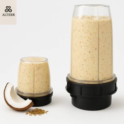 ALTRR Pack of 2 Nutri Jars (620 ML & 396 ML) – Blend Smoothies & South Indian Sauces Mixer Juicer Jar