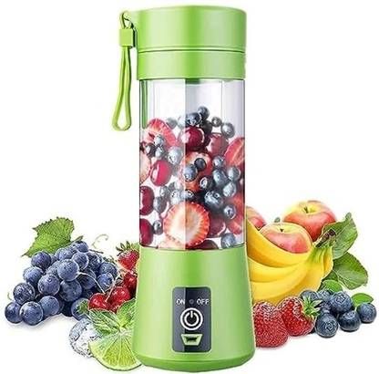 NEGUBE Portable USB Rechargable Electric Juicer with 6 Blades Bottle Blender Mixer Juicer Jar