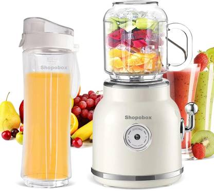 SHOPOBOX Portable Smoothie Blender Smoothie Maker (2 IN 1 JUICER) Mixer Juicer Jar