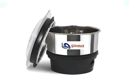 SPHINIX CHUTNEY/COFFEE MIXER JAR(250ml)Fit on 2 Lock & 4 Teeth Coupler Mixer Juicer Jar Mixer Juicer Jar
