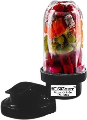 Silentpowersunmeet Big Bullet Jar for Mixer Grinder Jar (530 ML) with gym sipper capN85 Mixer Juicer Jar