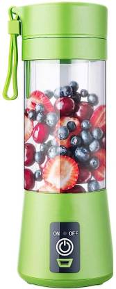 MAHADEV ENTERPRISS Hand Juicer Machine for Home Electric 4 blade Portable USB Juice Maker Blender Mixer Juicer Jar