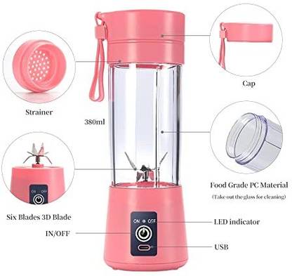 TRACKMATCH portable juice blender bottle is lightweight and convenient to carry Mixer Juicer Jar