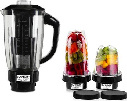 Sunmeet Juicer Jar Filter 2 Bullet Jar for Mixer Grinder (1500, 350 & 530ML)Black MGF43 Mixer Juicer Jar