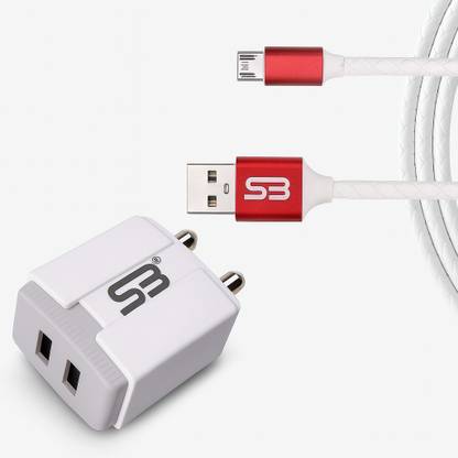 SB Wall Charger Accessory Combo for Vivo Y19, Vivo U10 64, Vivo V15 Pro, OPPO A11K, OPPO F9 Pro