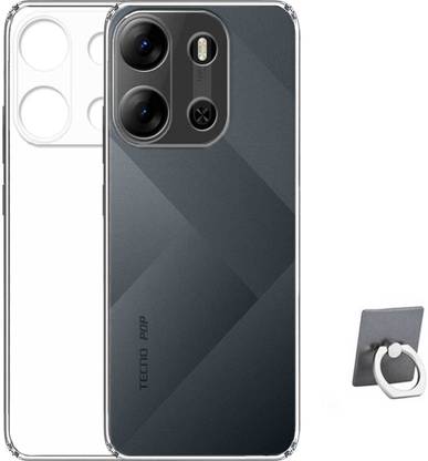 RRTBZ Cover Accessory Combo for Tecno Pop 7 Pro with Mobile Ring Holder