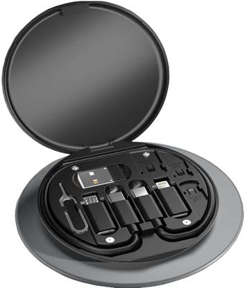 BASS BLING Type C 5 A 0 m copper Buy Now USB Adapter Kit Cable Card Storage Box, Multi-Type Charging Convertor USB C to Lightning Type C Micro Adapter Data Transfer Contains Card Slot for Traveling, Use as Phone Holder